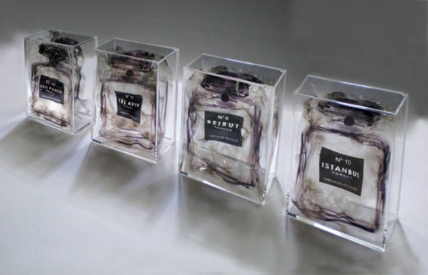 ci13_mark_hachem_gallery-hayat-les_parfums_de_revolte-2013-digital_prints_on_transparent_film_burnt_and_enclosed_in_plexiglas_boxes-20x15x6cm_14889