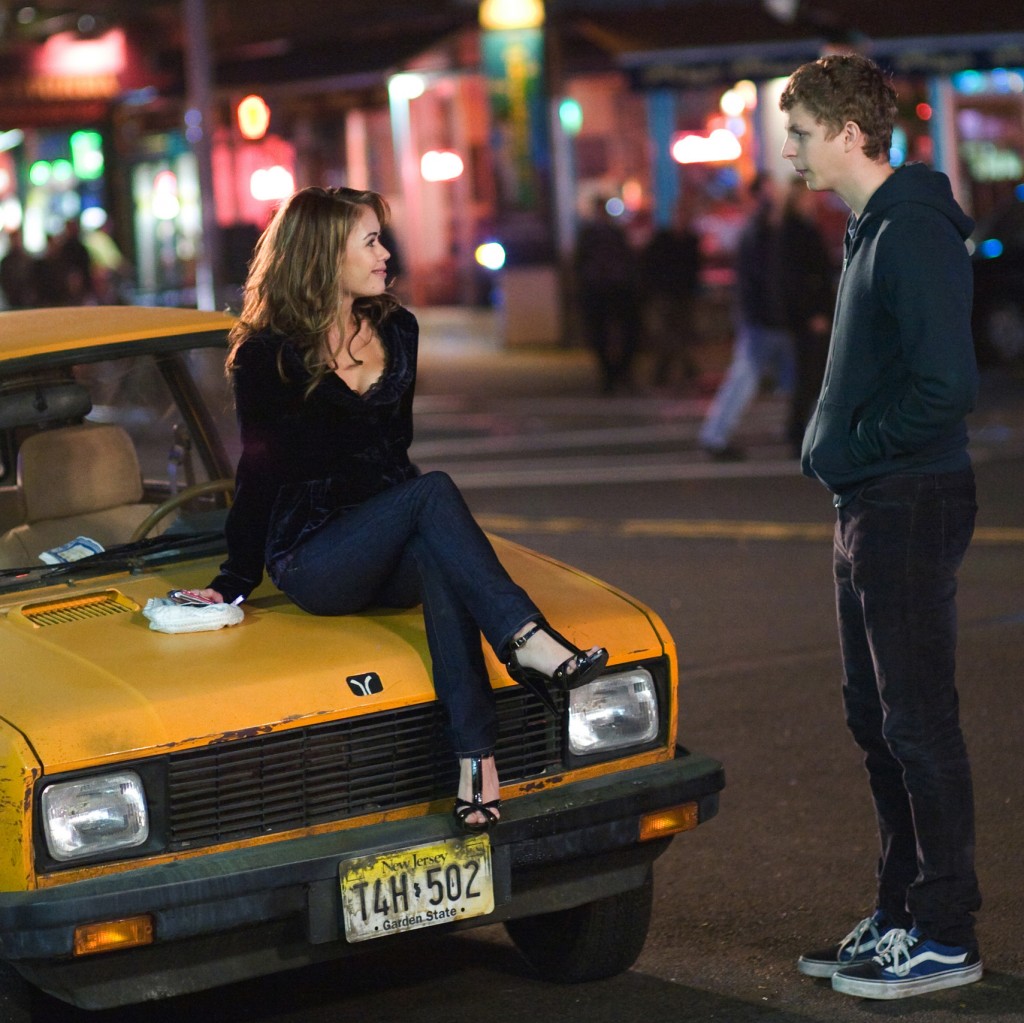Tris (Alexis Dziena) and Nick (Michael Cera) star in Columbia Pictures and Mandate Pictures' comedy Nick & Norah's Infinite Playlist.