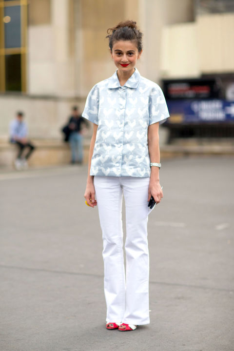 kışın beyaz denim nasıl giyilir