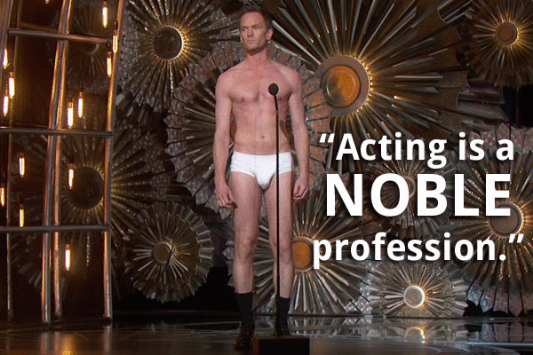 NEIL PATRICK HARRIS STRIPS DOWN