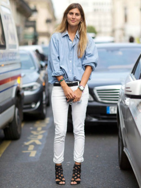 beyaz denim giymenin  alternatifleri