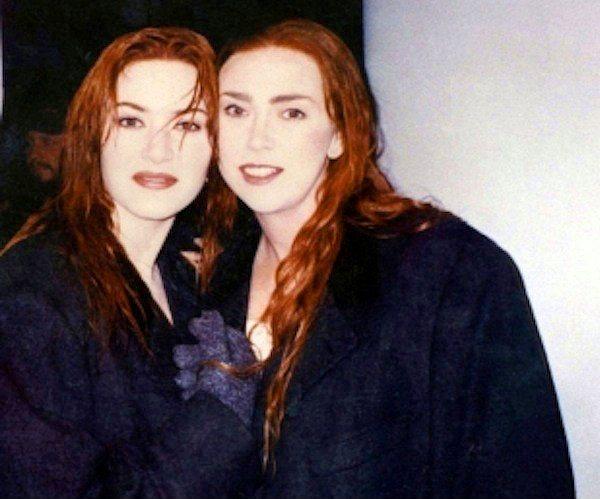 20. Kate Winslet ve İkiz Dublörü Sarah Franzl (Titanic)
