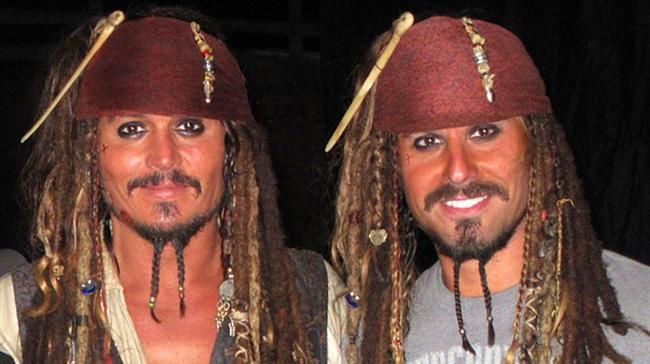 4. Jonny Deep ve İkiz Dublörü Christopher Leps (Pirates of the Caribbean)
