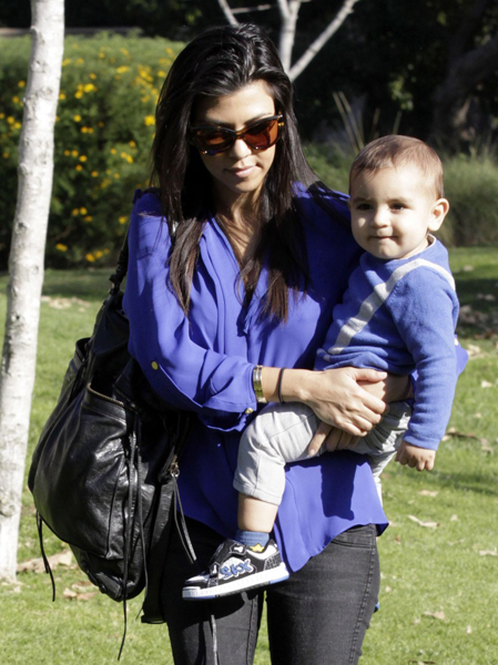 Mason And Mom Kourtney Kardashian Live It Up At The Park
