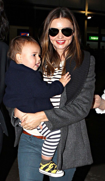 Miranda Kerr's Mother and Grandmother Meet Her and Son Flynn in Sydney