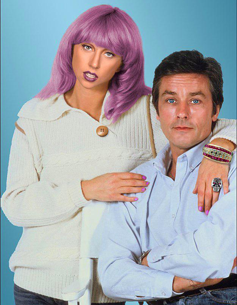 Lady Gaga ve Alain Delon
