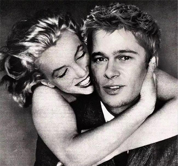 Marilyn Monroe ve Brad Pitt