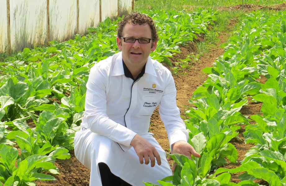 Olivier Pistre at organic farm