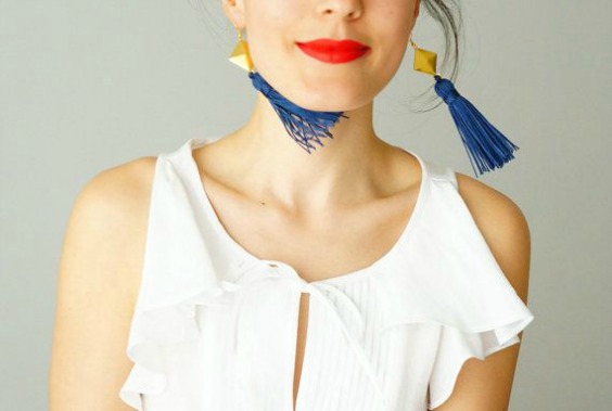 gösterişli küpeler