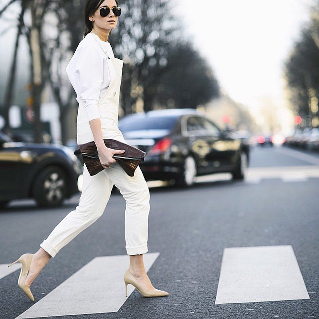 Play-Up-Your-Overalls-Luxe-Clutch-Taupe-Heels