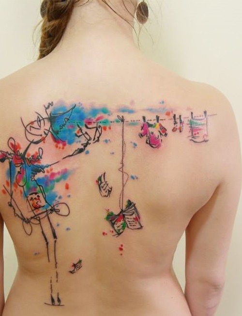 DİKKATLERİ ÜZERİNİZE ÇEKECEK YAĞLI BOYA GÖRÜNÜMLÜ 34 DÖVME (2)