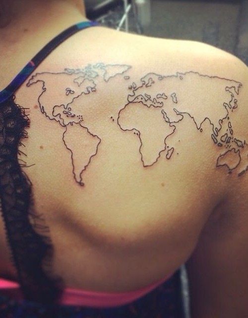 ÖZGÜR RUHLU DÖVME MERAKLILARI İÇİN 25 HARİTA DÖVMESİ (17)