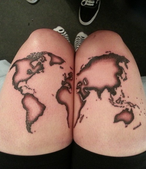 ÖZGÜR RUHLU DÖVME MERAKLILARI İÇİN 25 HARİTA DÖVMESİ (18)