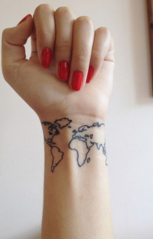 ÖZGÜR RUHLU DÖVME MERAKLILARI İÇİN 25 HARİTA DÖVMESİ (19)