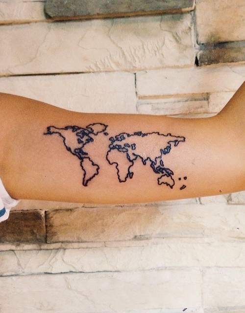 ÖZGÜR RUHLU DÖVME MERAKLILARI İÇİN 25 HARİTA DÖVMESİ (21)