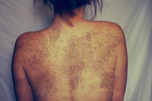 ÖZGÜR RUHLU DÖVME MERAKLILARI İÇİN 25 HARİTA DÖVMESİ (4)