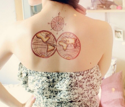 ÖZGÜR RUHLU DÖVME MERAKLILARI İÇİN 25 HARİTA DÖVMESİ (6)