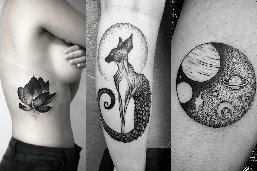 SANAT ESERİ GİBİ GÖRÜNEN 10 DOTWORK DÖVME_