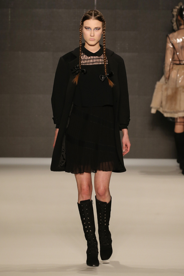 "ISTANBUL, TURKEY - MARCH 15:  A model walks the runway at the Bora Aksu show during the Mercedes-Benz Fashion Week Istanbul Autumn/Winter 2016 at Zorlu Center on March 15, 2016 in Istanbul, Turkey.  (Photo by Andreas Rentz/Getty Images for IMG)"