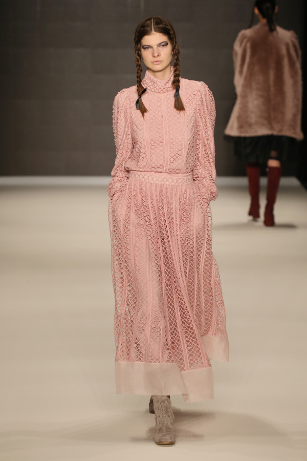 "ISTANBUL, TURKEY - MARCH 15:  A model walks the runway at the Bora Aksu show during the Mercedes-Benz Fashion Week Istanbul Autumn/Winter 2016 at Zorlu Center on March 15, 2016 in Istanbul, Turkey.  (Photo by Andreas Rentz/Getty Images for IMG)"