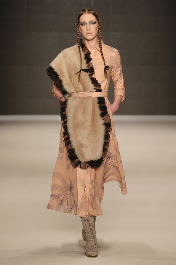 "ISTANBUL, TURKEY - MARCH 15:  A model walks the runway at the Bora Aksu show during the Mercedes-Benz Fashion Week Istanbul Autumn/Winter 2016 at Zorlu Center on March 15, 2016 in Istanbul, Turkey.  (Photo by Andreas Rentz/Getty Images for IMG)"