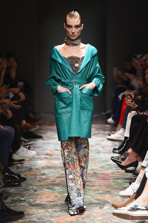 "ISTANBUL, TURKEY - MARCH 18:  A model walks the runway at the Bashaques' show during the Mercedes-Benz Fashion Week Istanbul Autumn/Winter 2016 at Zorlu Center on March 18, 2016 in Istanbul, Turkey.  (Photo by Ian Gavan/Getty Images for IMG)"