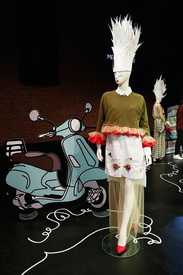 ISTANBUL, TURKEY - OCTOBER 13:  A mannequin displays designs at the Mehtap Elaidi presentation during Mercedes-Benz Fashion Week Istanbul at Zorlu Center on October 13, 2016 in Istanbul, Turkey.  (Photo by Tristan Fewings/Getty Images for IMG)