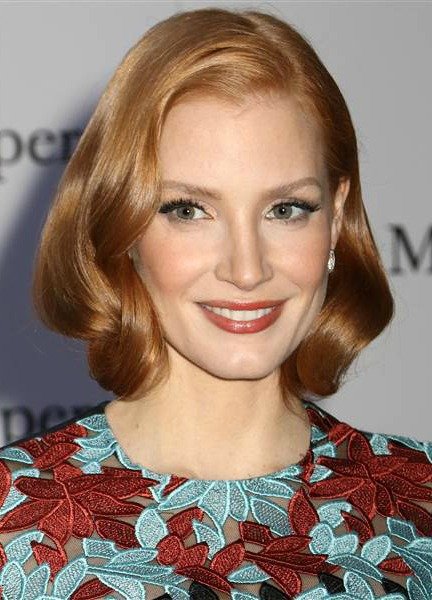 JESSICA CHASTAIN'IN İLHAM VERİCİ SAÇ MODELLERİ 1