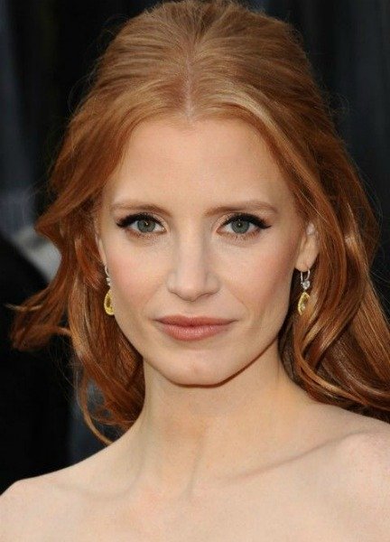 JESSICA CHASTAIN'IN İLHAM VERİCİ SAÇ MODELLERİ 4