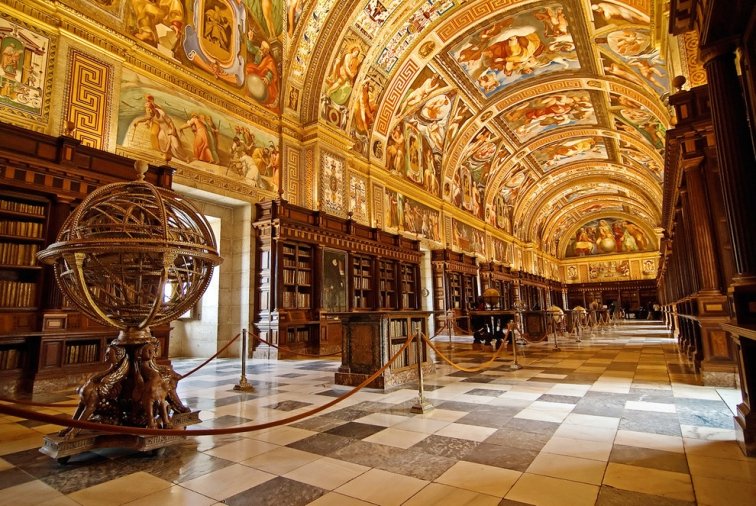 Escorial Kütüphanesi, Madrid, İspanya