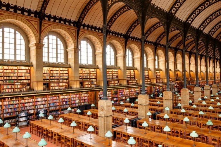 Sainte Geneviève Kütüphanesi, Paris, Fransa