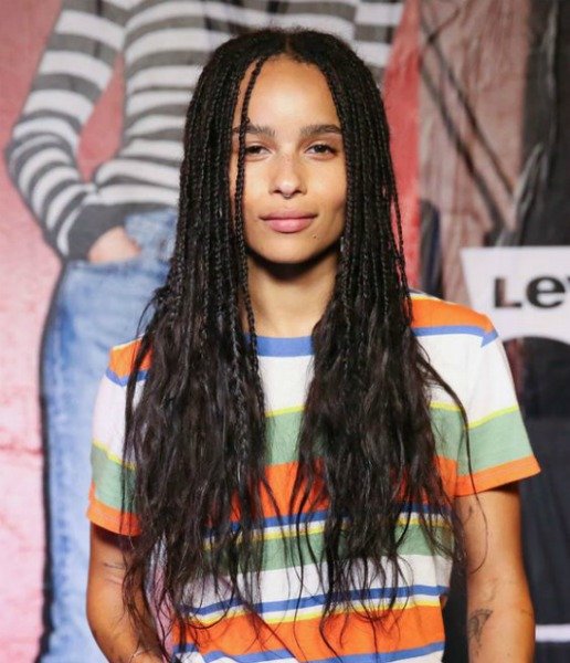 GEÇMİŞTEN GÜNÜMÜZE ZOE KRAVİTZ'İN SAÇ MODELLERİ fre