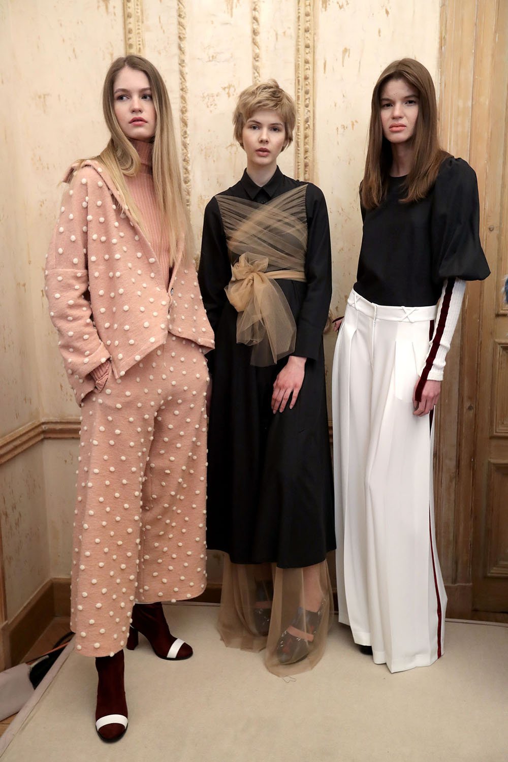 ISTANBUL, TURKEY - MARCH 22:  Models pose during the Mehtap Elaidi presentation during Mercedes-Benz Istanbul Fashion Week March 2017 at Grand Pera on March 22, 2017 in Istanbul, Turkey.  (Photo by Chris McGrath/Getty Images for IMG)