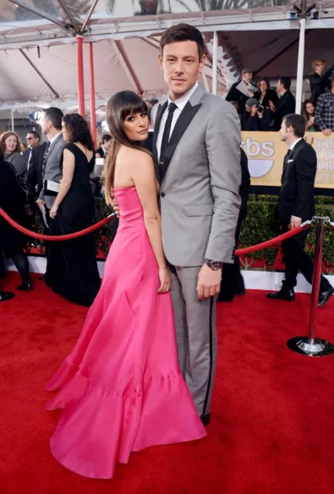 LOS ANGELES, CA - JANUARY 27: Actor Lea Michele (L) and Cory Monteith attend the 19th Annual Screen Actors Guild Awards at The Shrine Auditorium on January 27, 2013 in Los Angeles, California. (Photo by Stefanie Keenan/WireImage) 23116_025_1640.jpg