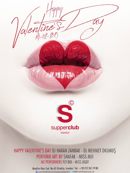 BEŞ DUYUNUN DOYUM MERKEZİ SUPPERCLUB İSTANBUL’DA SEVGİLİLER GÜNÜ