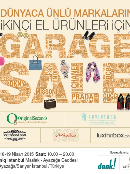 “GARAGE SALE”   GÜNLERİ BAŞLIYOR