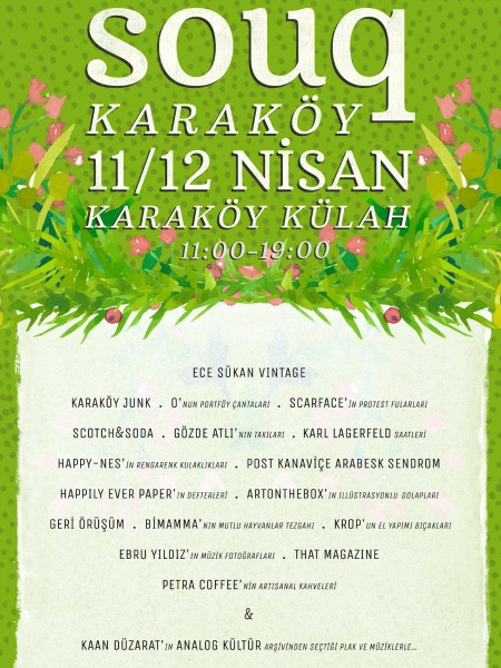 SOUQ KARAKÖY ARTIK HER HAFTA SONU KAPILARINI AÇIYOR!