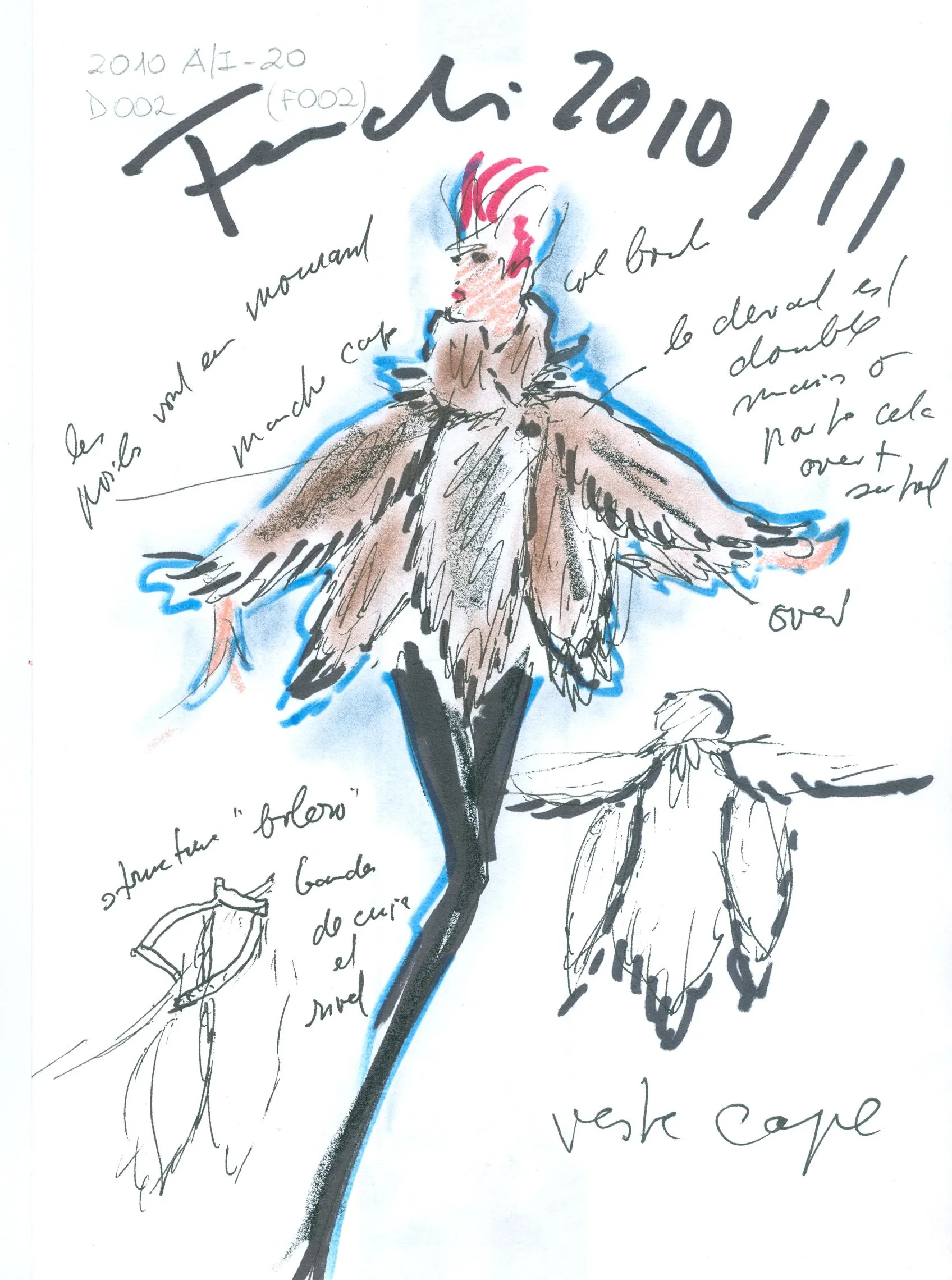KL Sketch for FENDI_FW2010-11