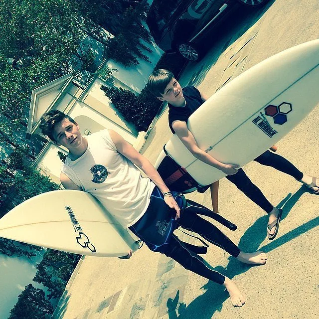 March-2015-Brooklyn-shared-Instagram-snap-himself-his