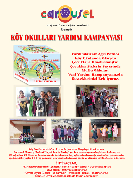 CAROUSEL, ÇOCUKLARIN OKUL HEYECANINA ORTAK OLUYOR!