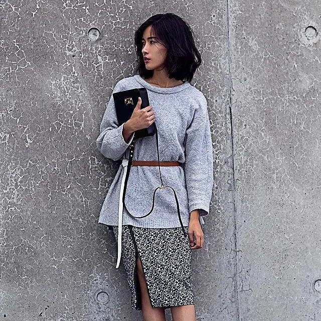 Wear--work-layering-done-right-belted-oversize-sweater-over-slit-pencil-skirt