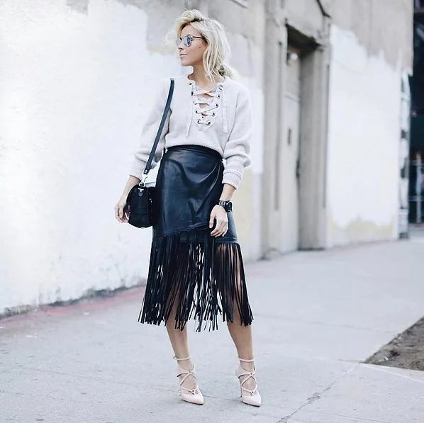 Detailed-Sweater-Unexpected-Skirt-Neutral-Heels