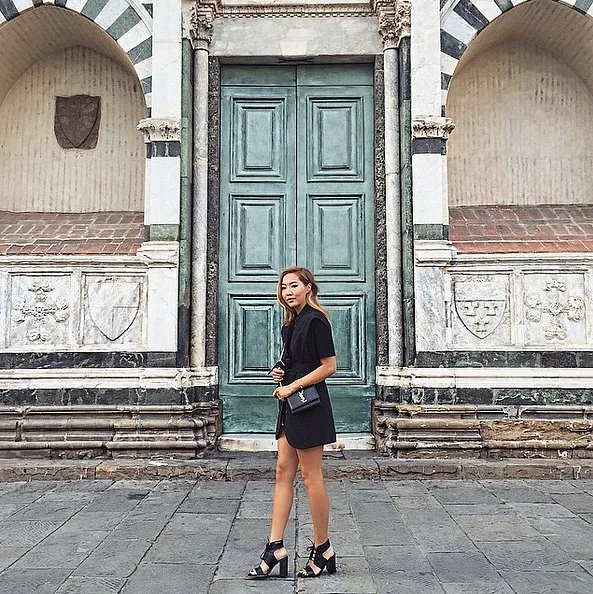 Shirtdress-Chunky-Sandals