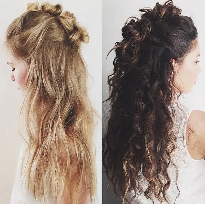 YILBAŞI İÇİN IŞILTILI VE GÖSTERİŞLİ SAÇ MODELLERİ (14)