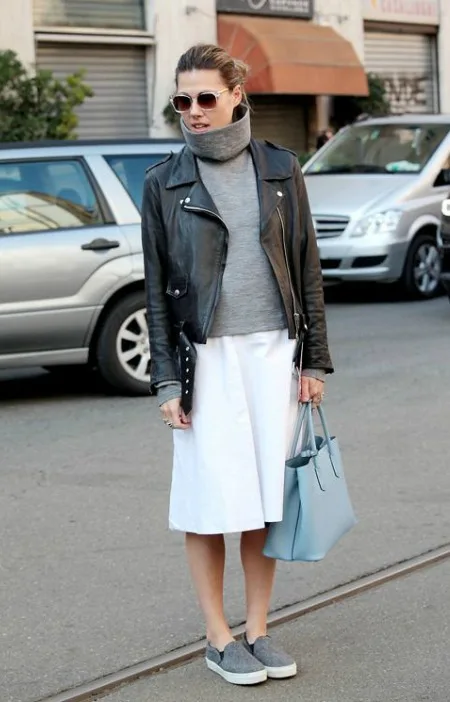 boğazlı kazak ile en şık kombinler fs