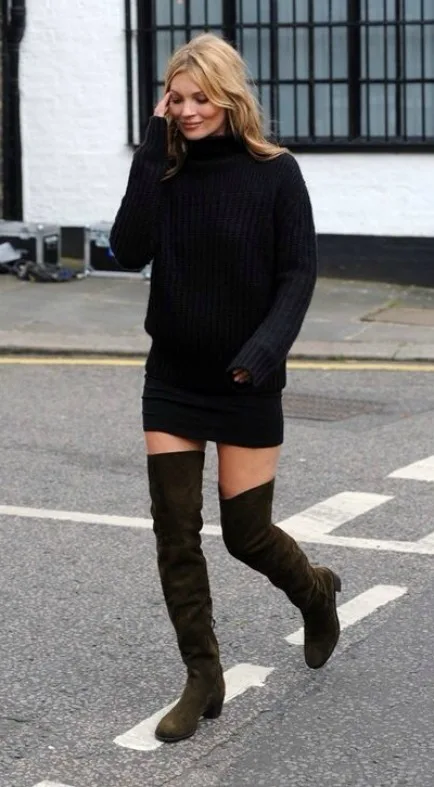 siyah kazak kombin önerileri 13