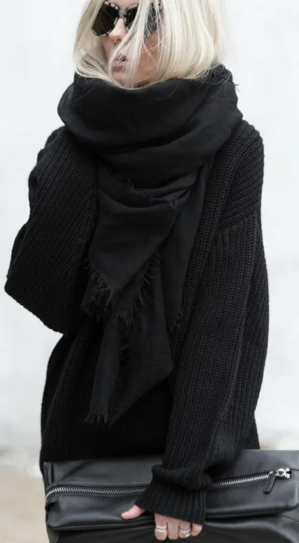 siyah kazak kombin önerileri 133