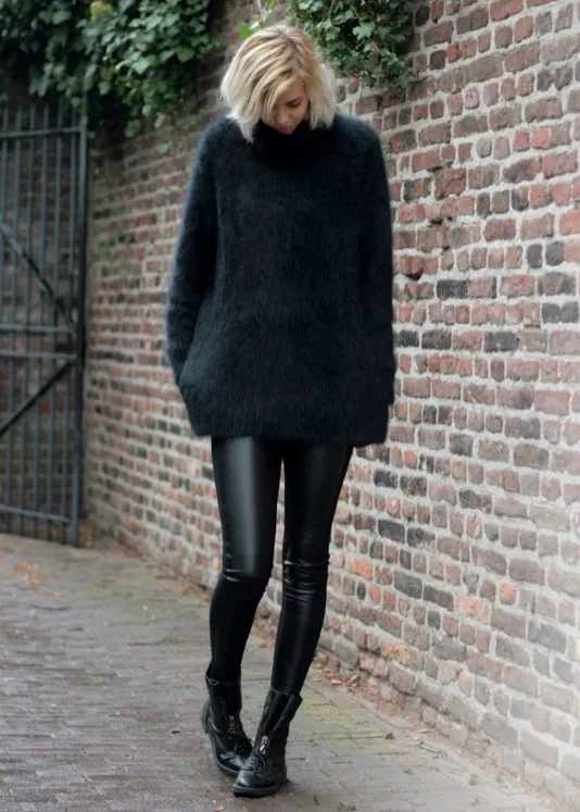 siyah kazak kombin önerileri 766