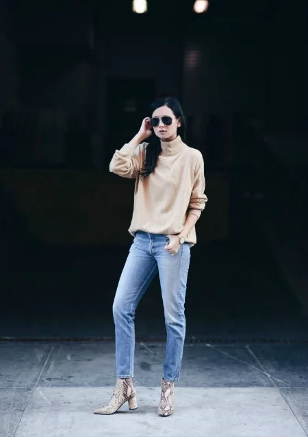 yılan derisi botlarla yapılacak en iyi kombinler