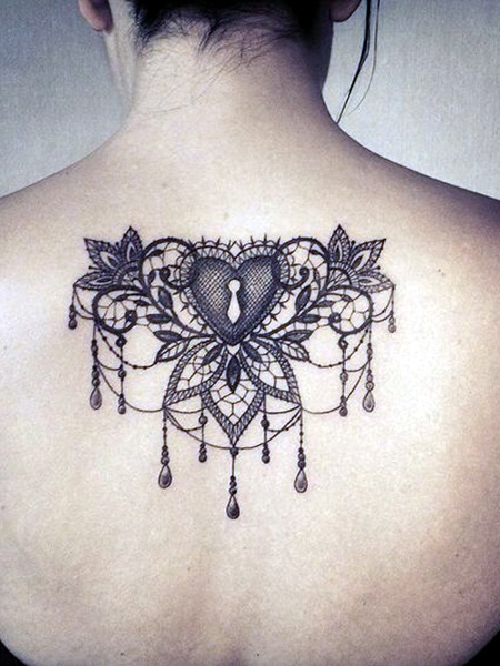 ŞIK VE ÇEKİCİ 10 DANTEL DÖVME MODELİ